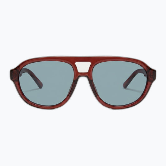 Horizon Aviator Sunglasses Olive Green Frames with Bold Silhouette Jaxy Eyewear