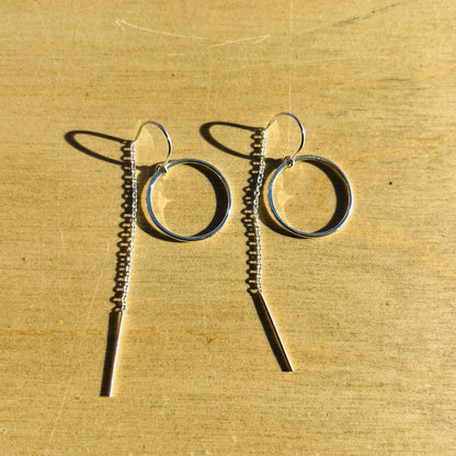 COVE CIRCLE THREADER EARRINGS