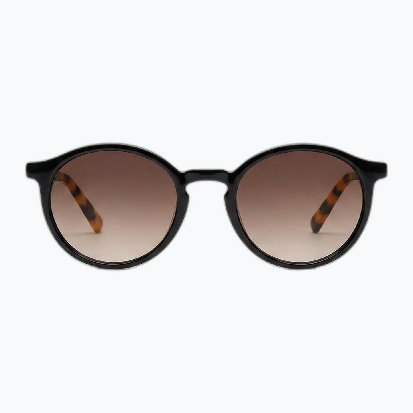 Lennon Vintage Round Sunglasses with Brown Frame and Gradient Lenses Jaxy Eyewear