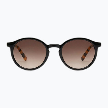 Lennon Vintage Round Sunglasses with Brown Frame and Gradient Lenses Jaxy Eyewear