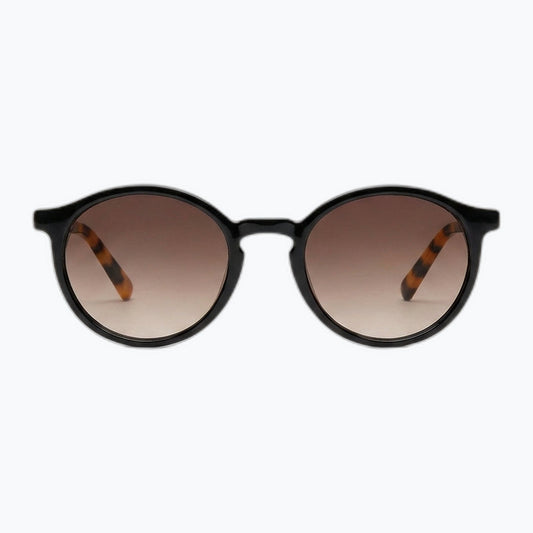 Lennon Vintage Round Sunglasses with Brown Frame and Gradient Lenses Jaxy Eyewear
