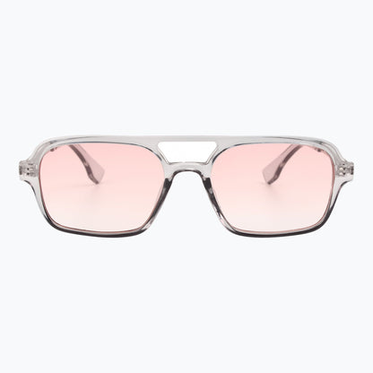 Groove Theory Slim Retro Aviator Sunglasses Gradient Amber Lenses Vintage Jaxy Eyewear