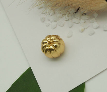 CZ Halloween Pumpkin Spacer Beads, Sku#Y682