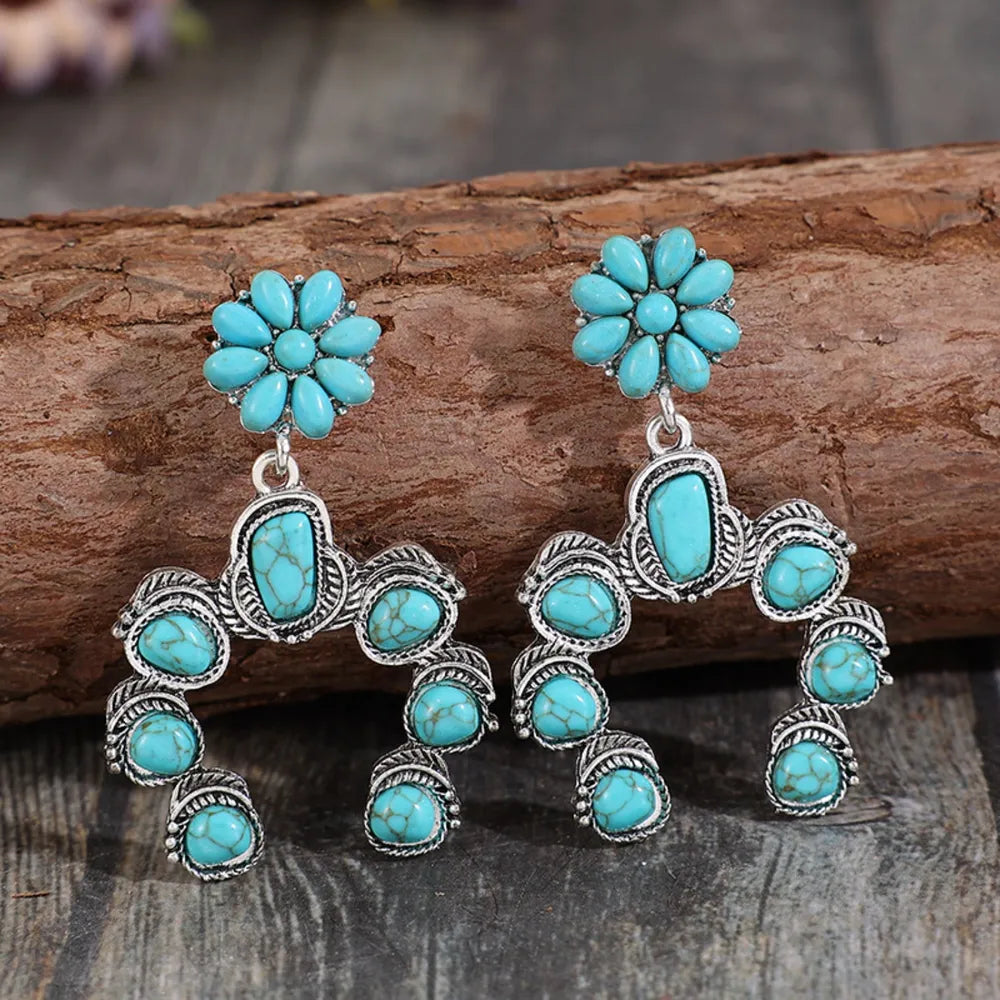 Turquoise Dangle Earrings Bumpkin Ranchwear
