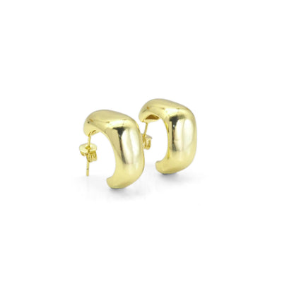 Gold Chunky Geometry Earrings, Sku#Y797