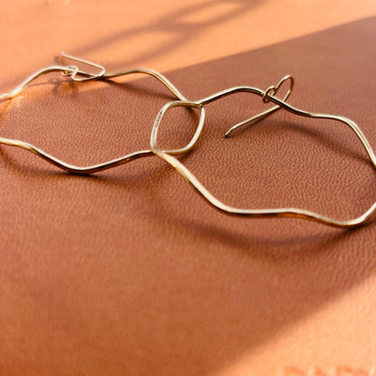 BIG WAVE HOOP EARRINGS