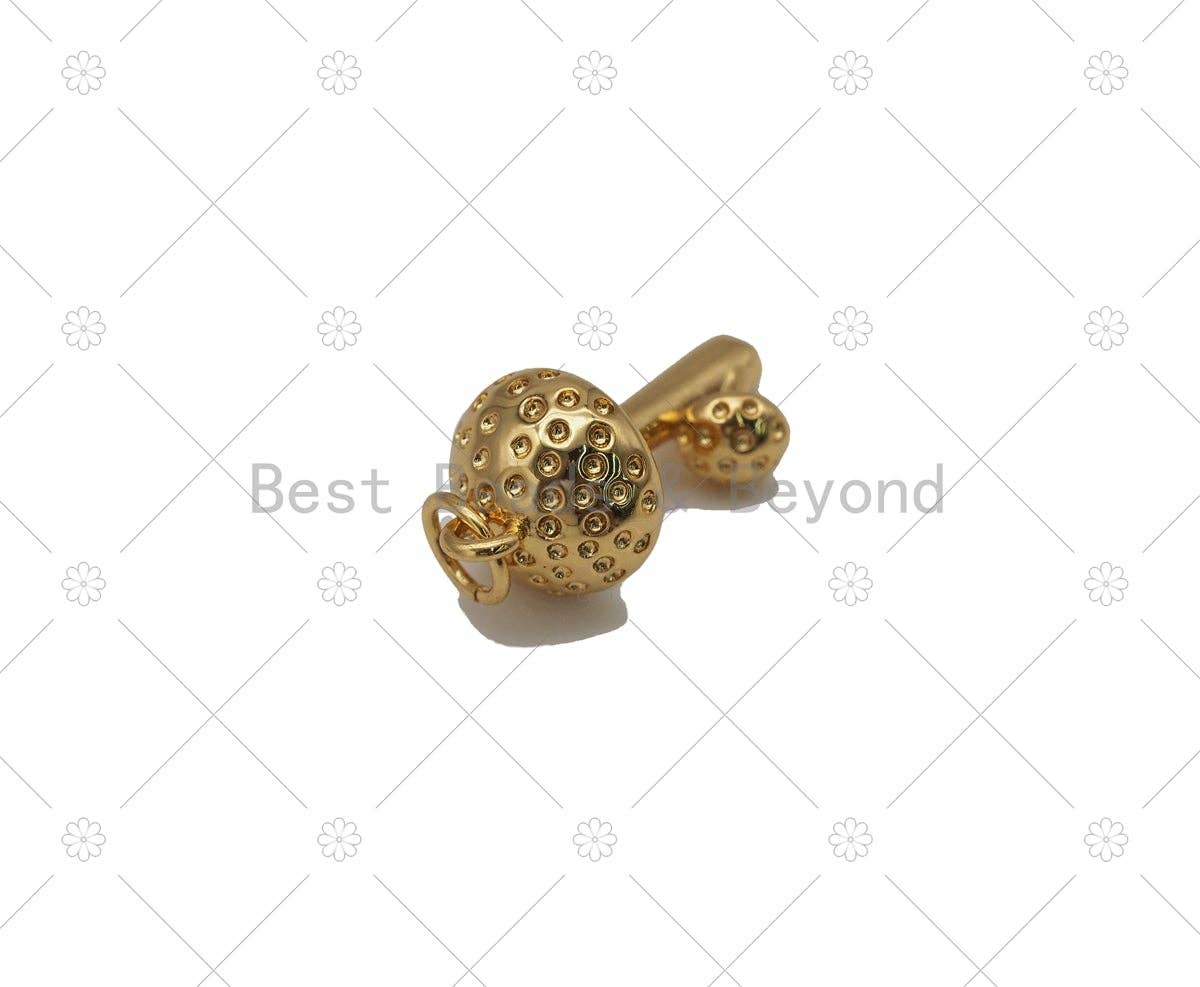 CZ Mushroom Charm, Sku#Y574