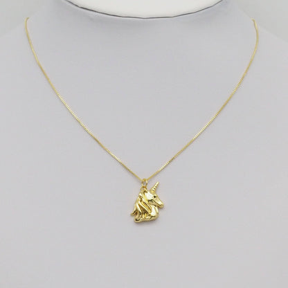 Gold Unicorn Charm, Sku#Y877