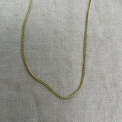 CURB CHAIN CHOKER NECKLACE