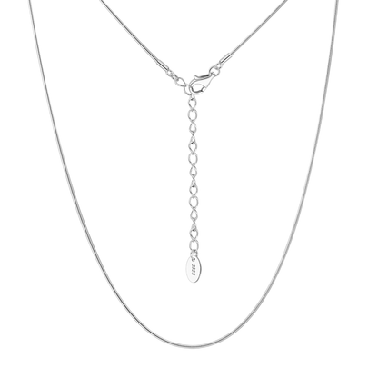 925 Sterling Silver Sterling  Snake Chain Necklace with Adjustable Extender - Classic Versatile Jewelry