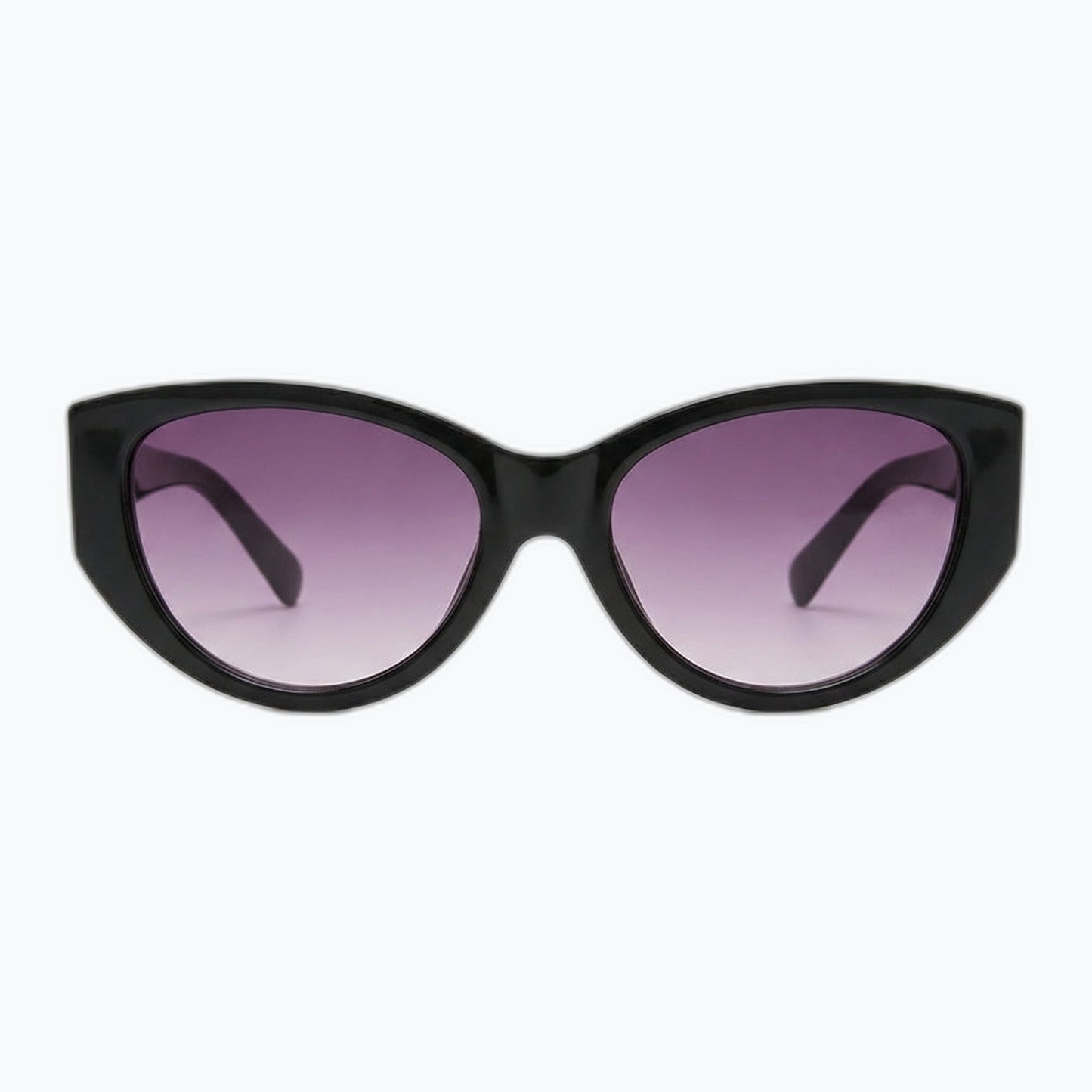 Velour Oversized Cat Eye Sunglasses Black Gradient Lenses Vintage Silhouette Jaxy Eyewear