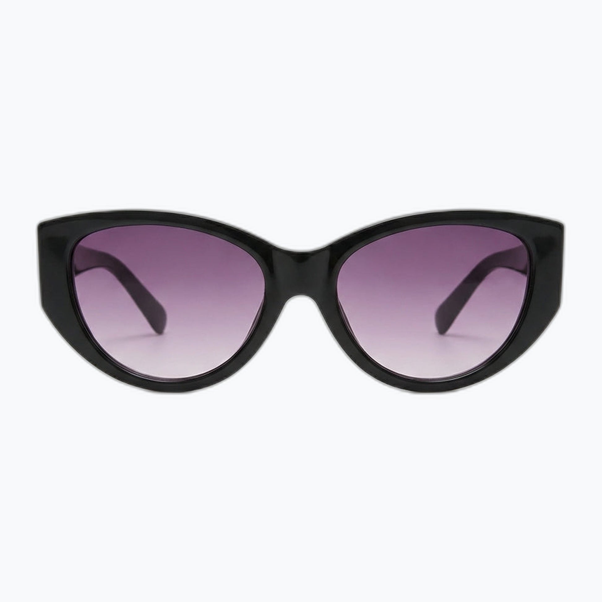 Velour Oversized Cat Eye Sunglasses Black Gradient Lenses Vintage Silhouette Jaxy Eyewear