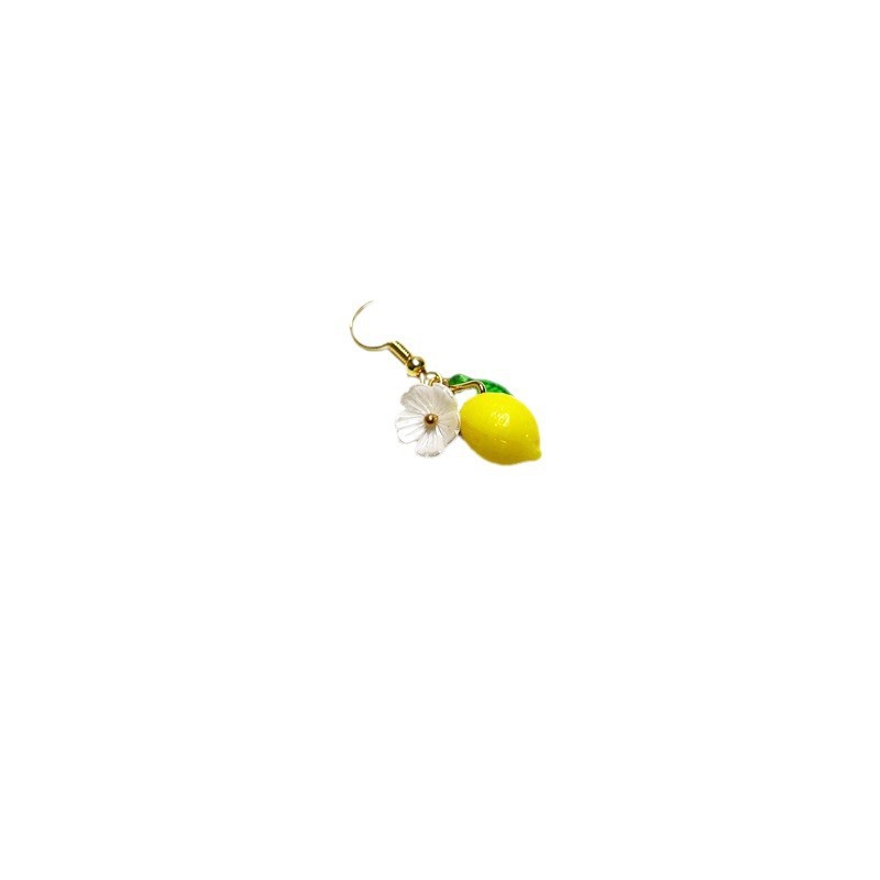 Chinese Advanced Color Creative Plant Pendant Earrings