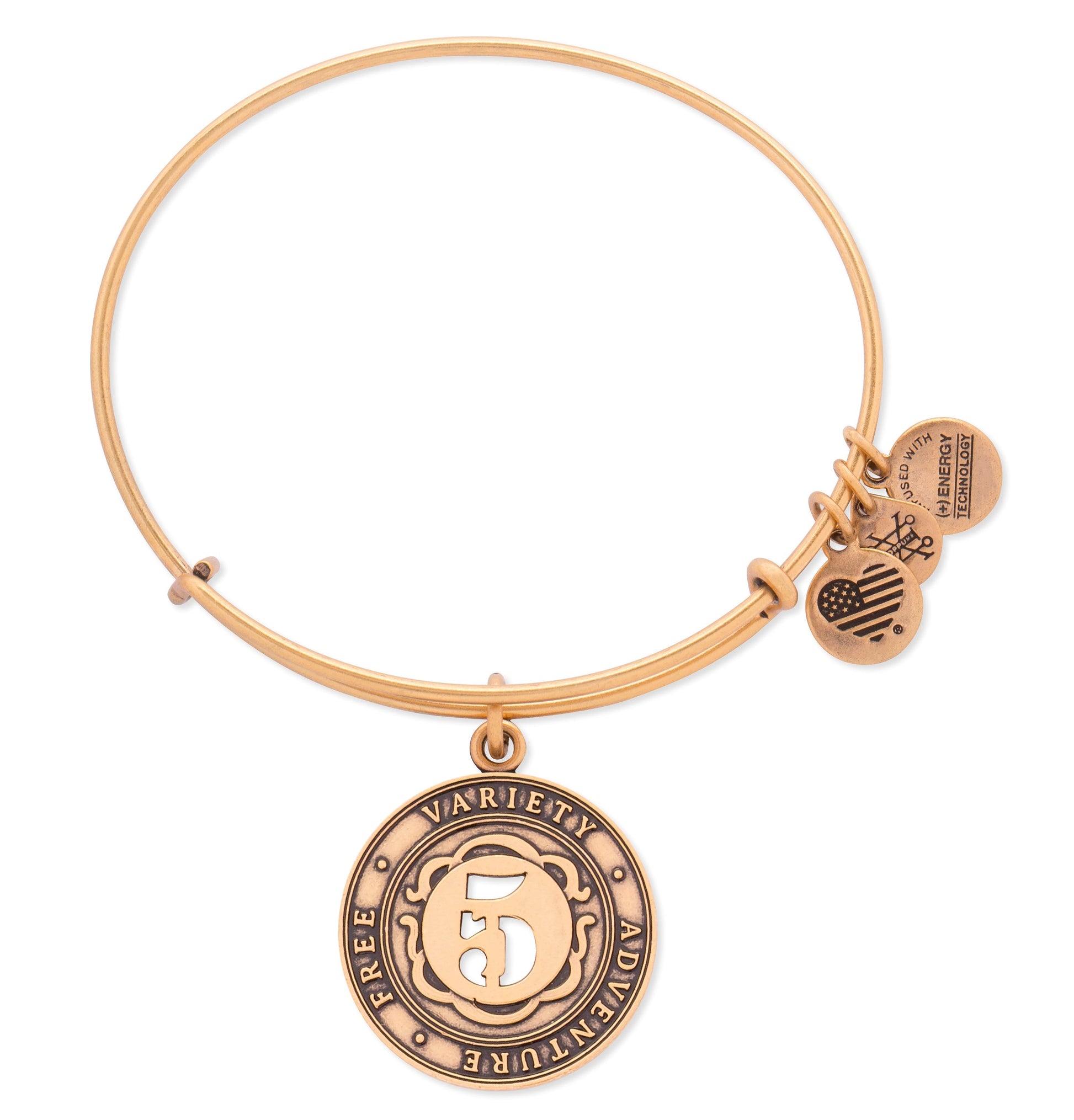 Number 5 Charm Bangle Bracelet | Free, Variety, and Adventure ALEX AND ANI