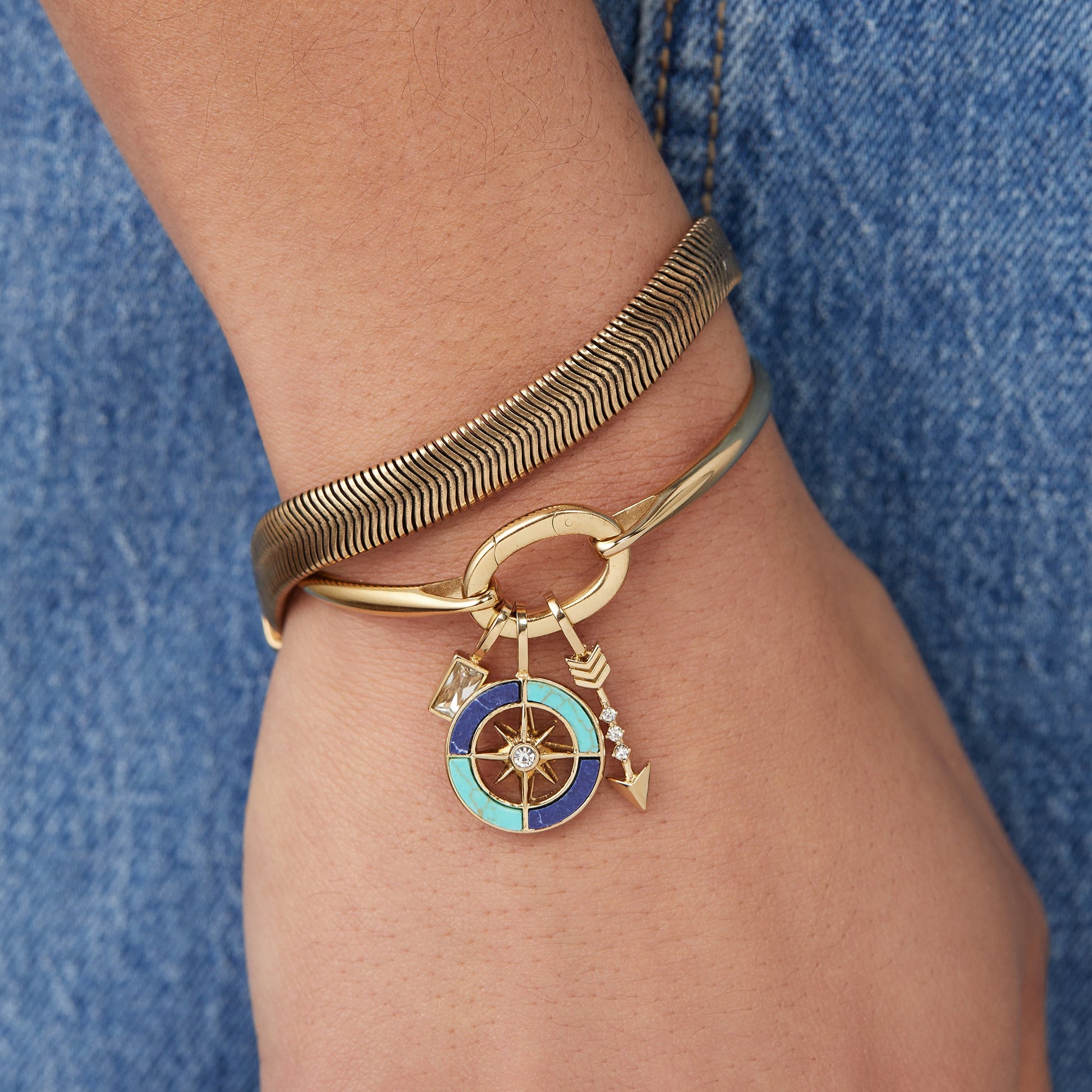 New Beginnings Trio Interchangeable Charm Bracelet ALEX AND ANI