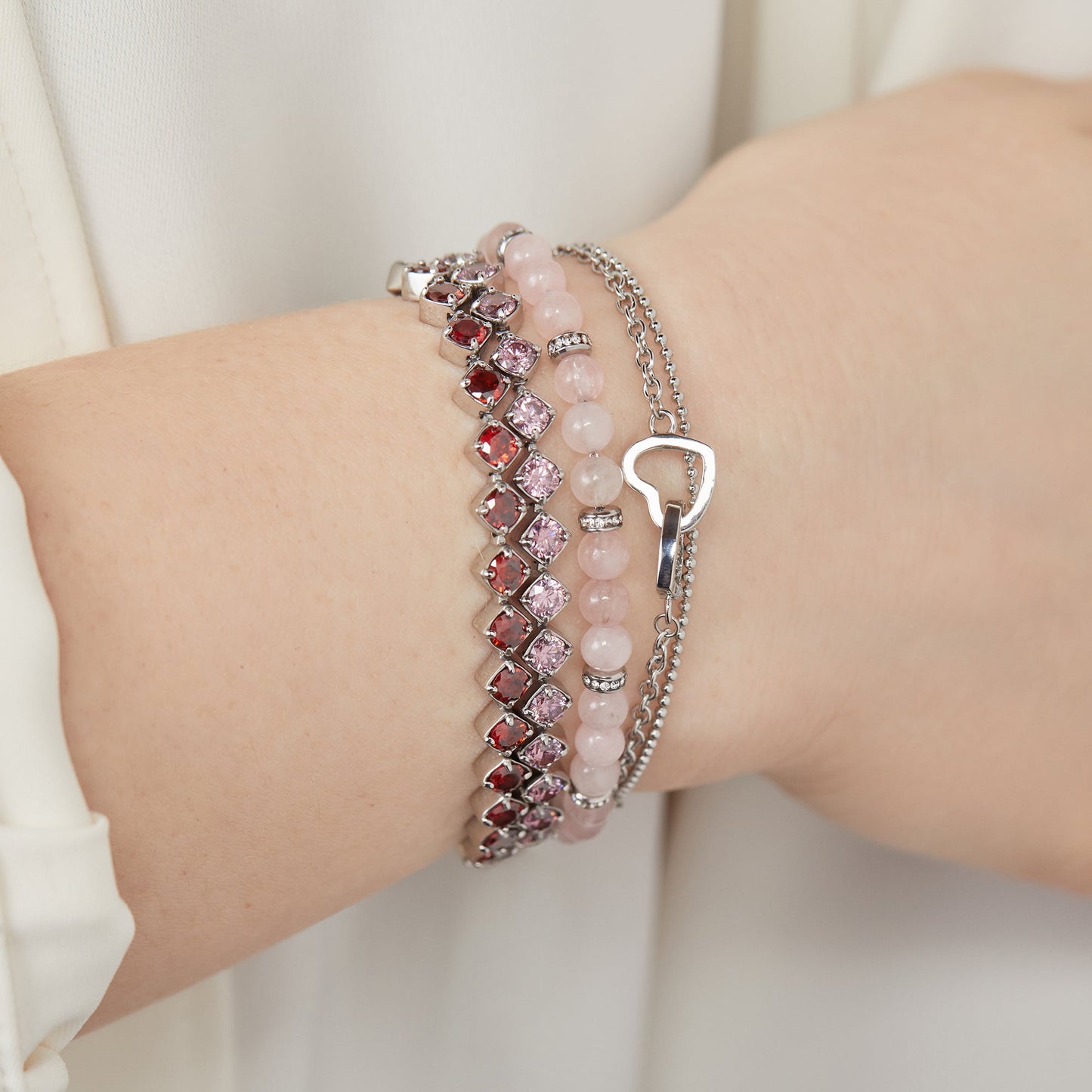 Ruby Luster Stranded™ Bracelet Set ALEX AND ANI