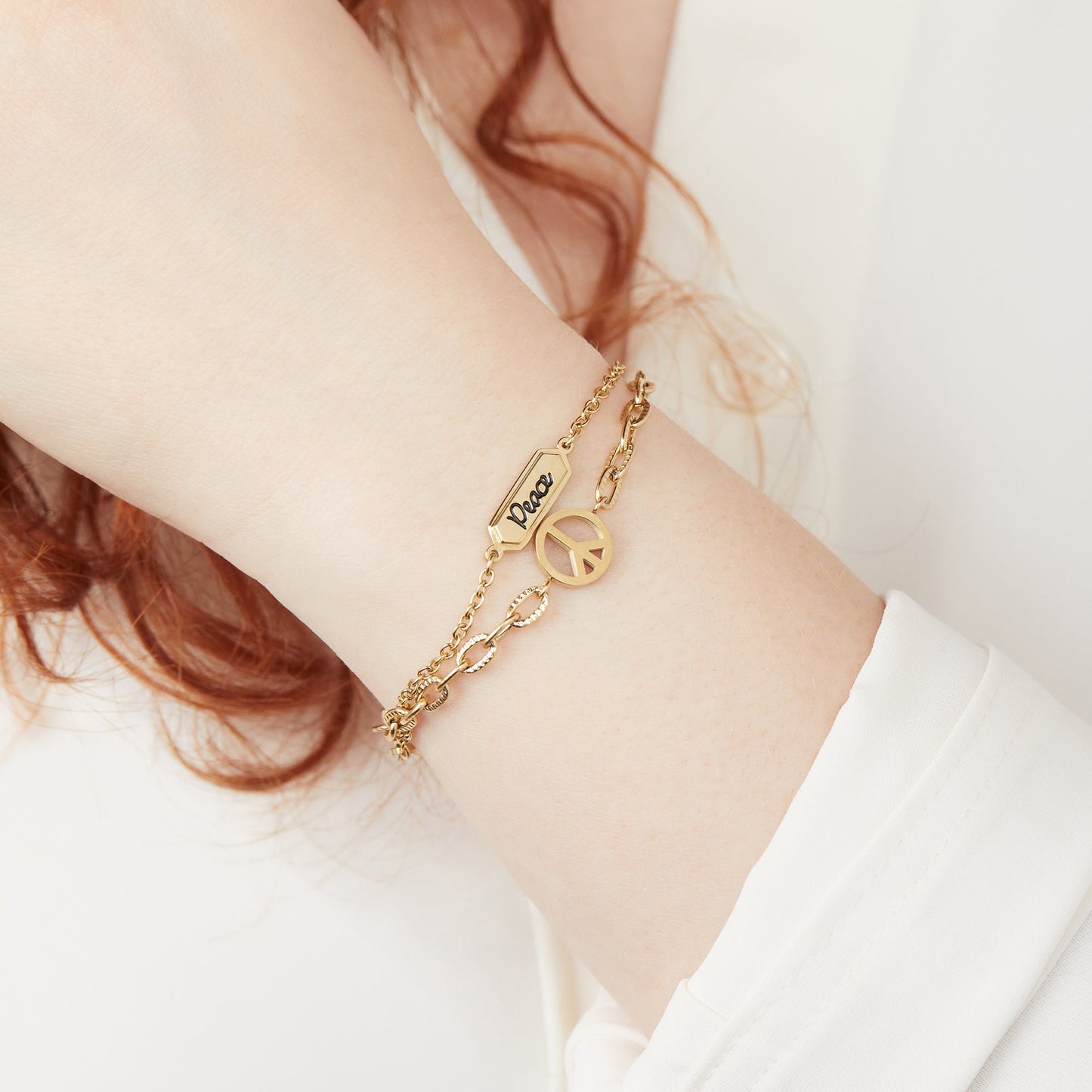 Peace Stranded Bracelet™ Set ALEX AND ANI