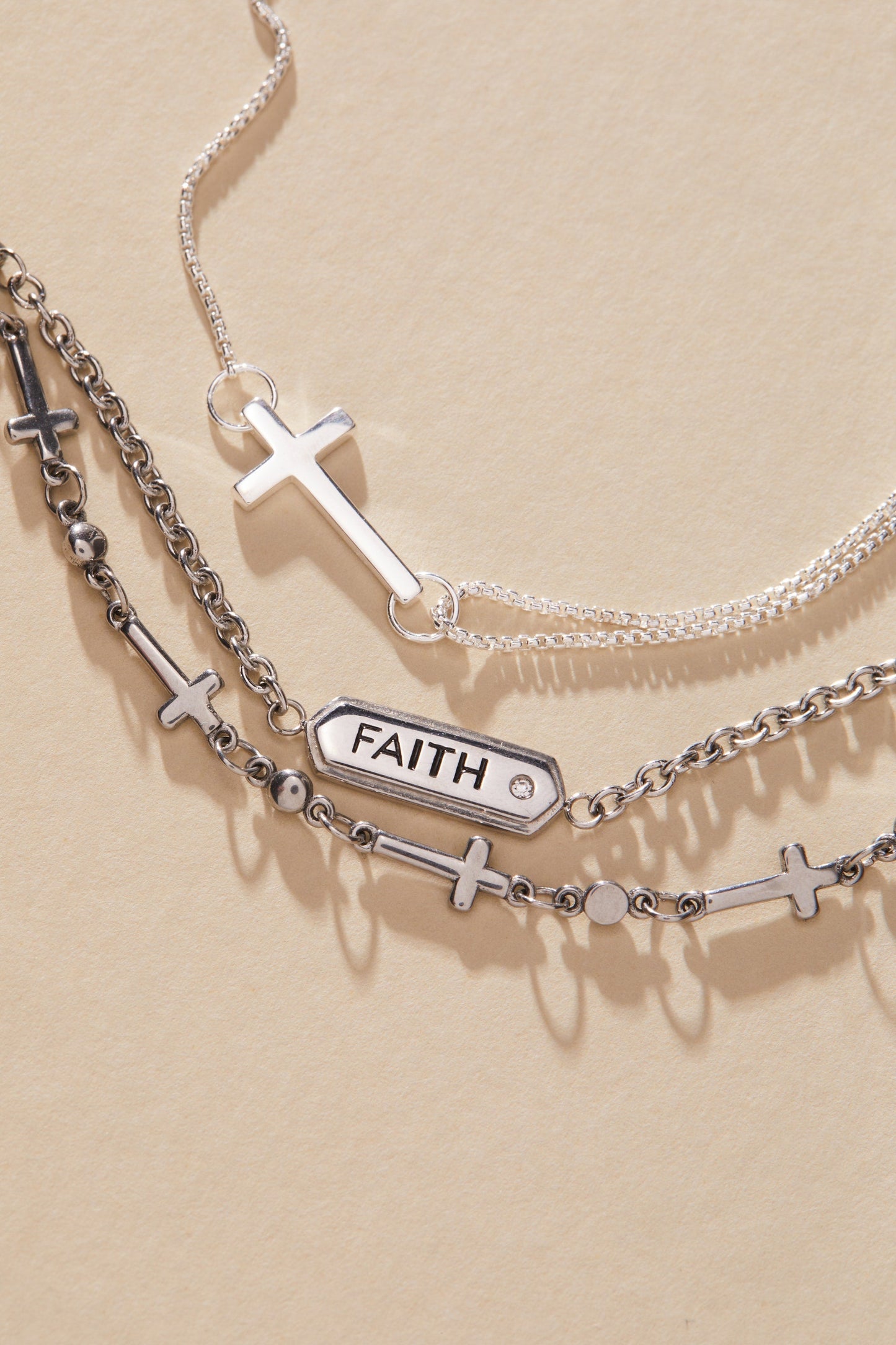 Pull Chain Cross Bracelet ALEX AND ANI