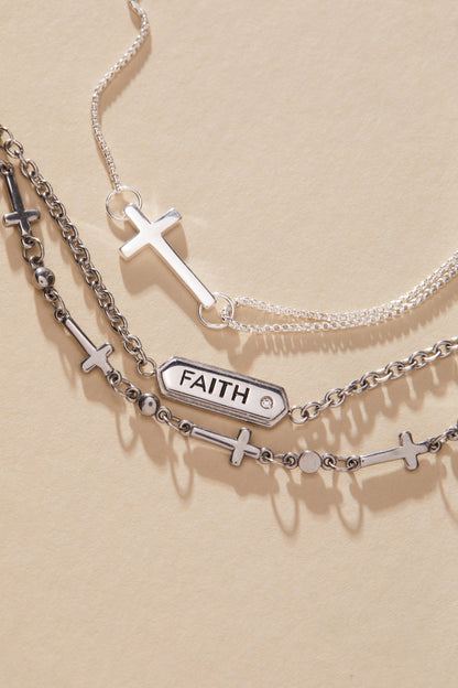 Pull Chain Cross Bracelet ALEX AND ANI