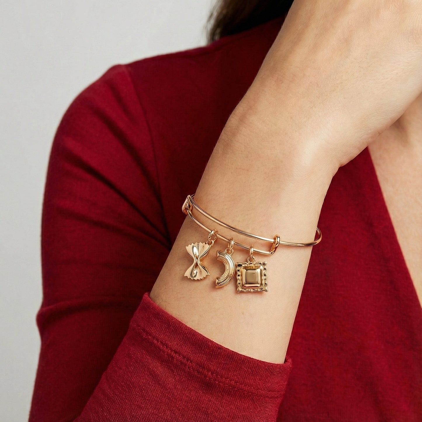 Pasta Multi Charm Bangle ALEX AND ANI