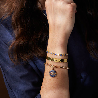 Sodalite Evil Eye Chain Bracelet ALEX AND ANI