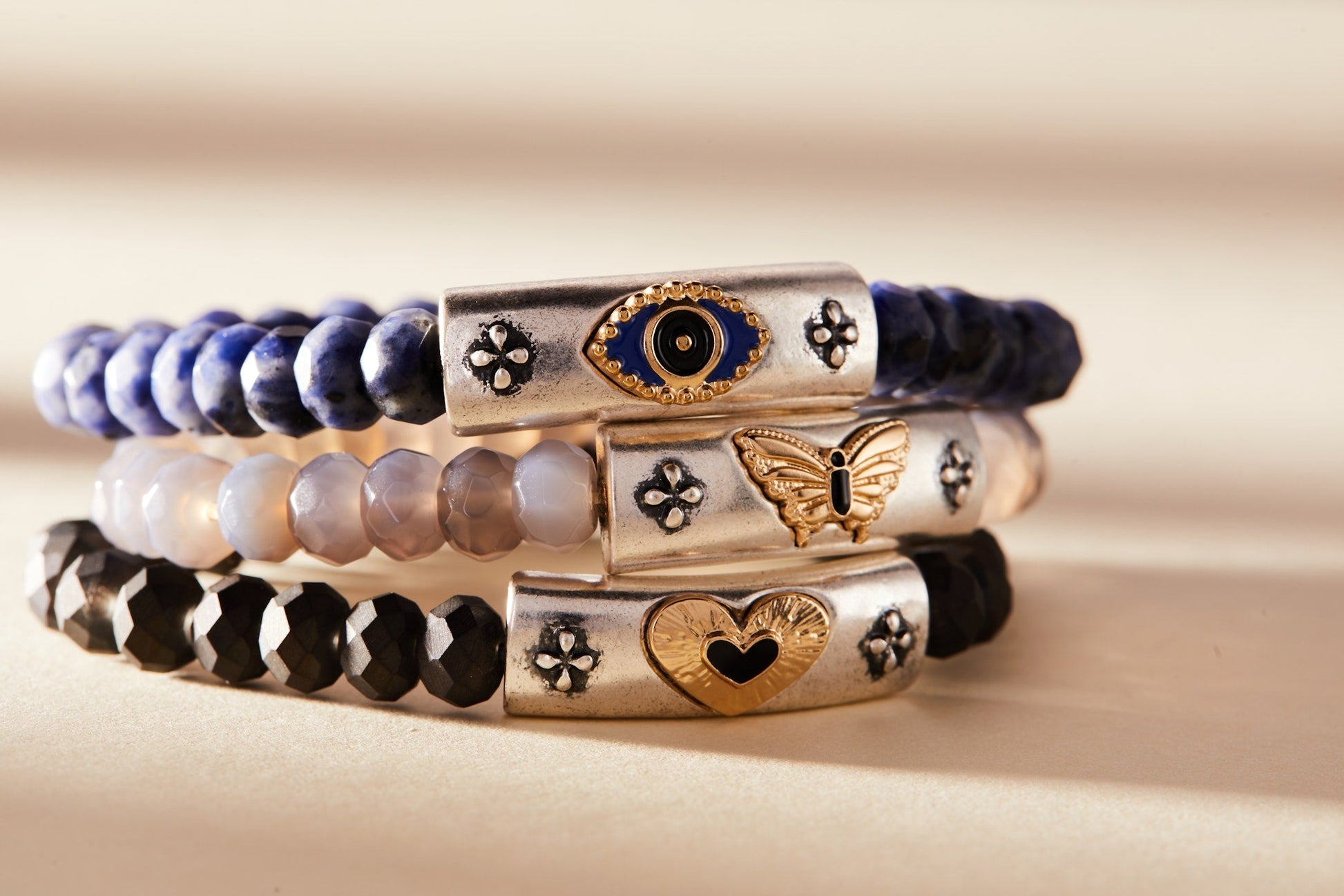Antique Evil Eye Stretch Bracelet ALEX AND ANI