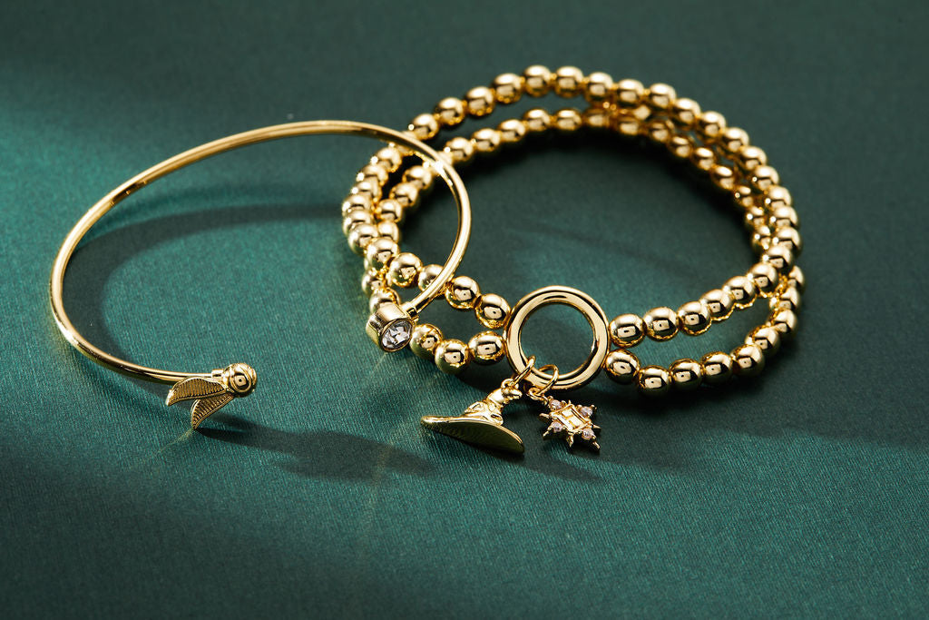 Harry Potter™ Golden Snitch + Crystal Flex Cuff ALEX AND ANI