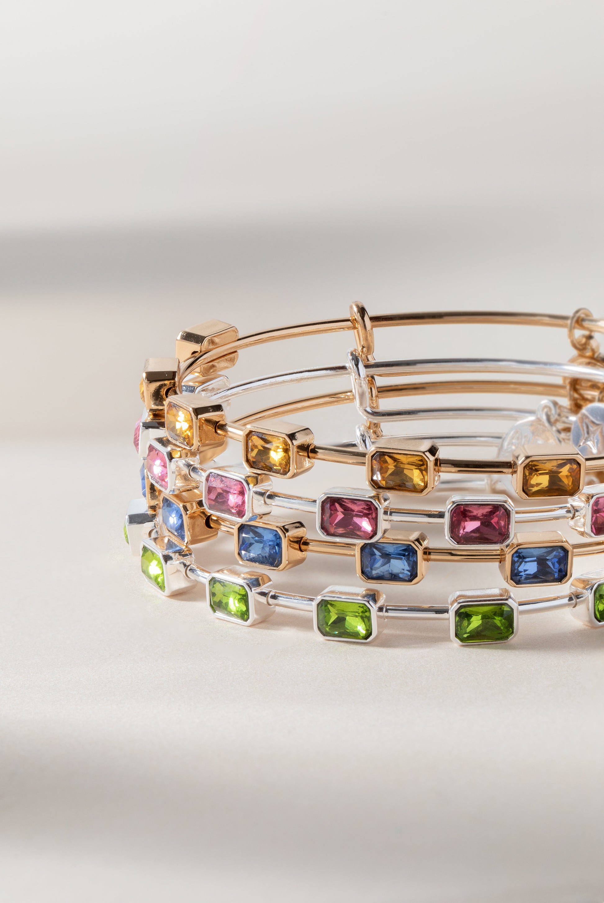 September Birthstone Emerald Cut Bangle ALEX AND ANI