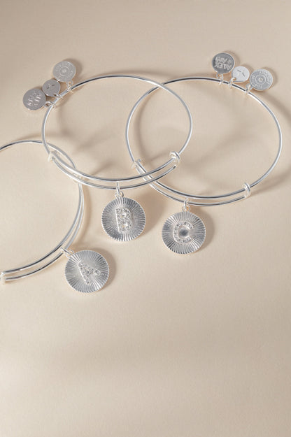 Initial C Pave Starburst Texture Bangle ALEX AND ANI