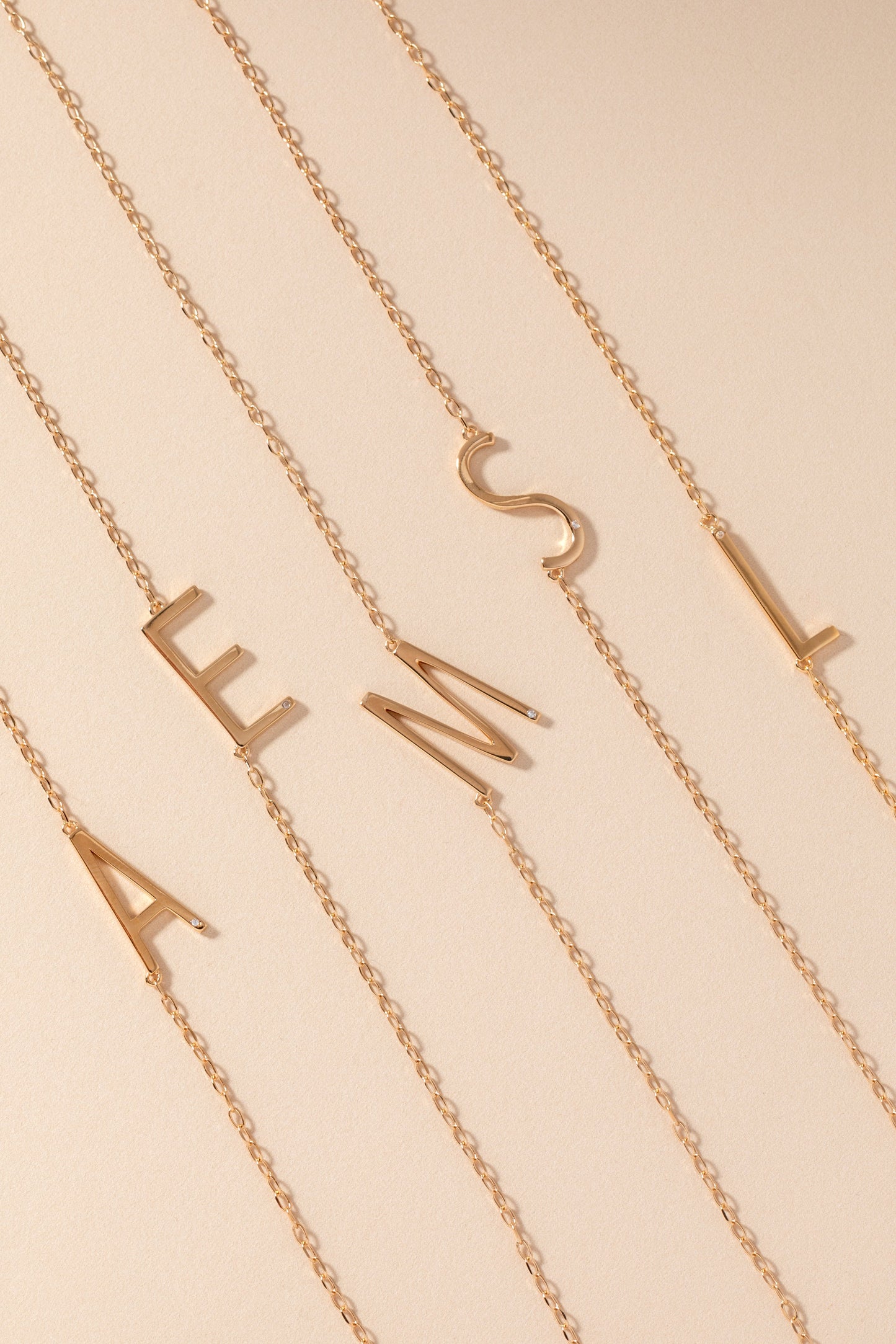 Initial S Precious Elongated Necklace ALEX AND ANI