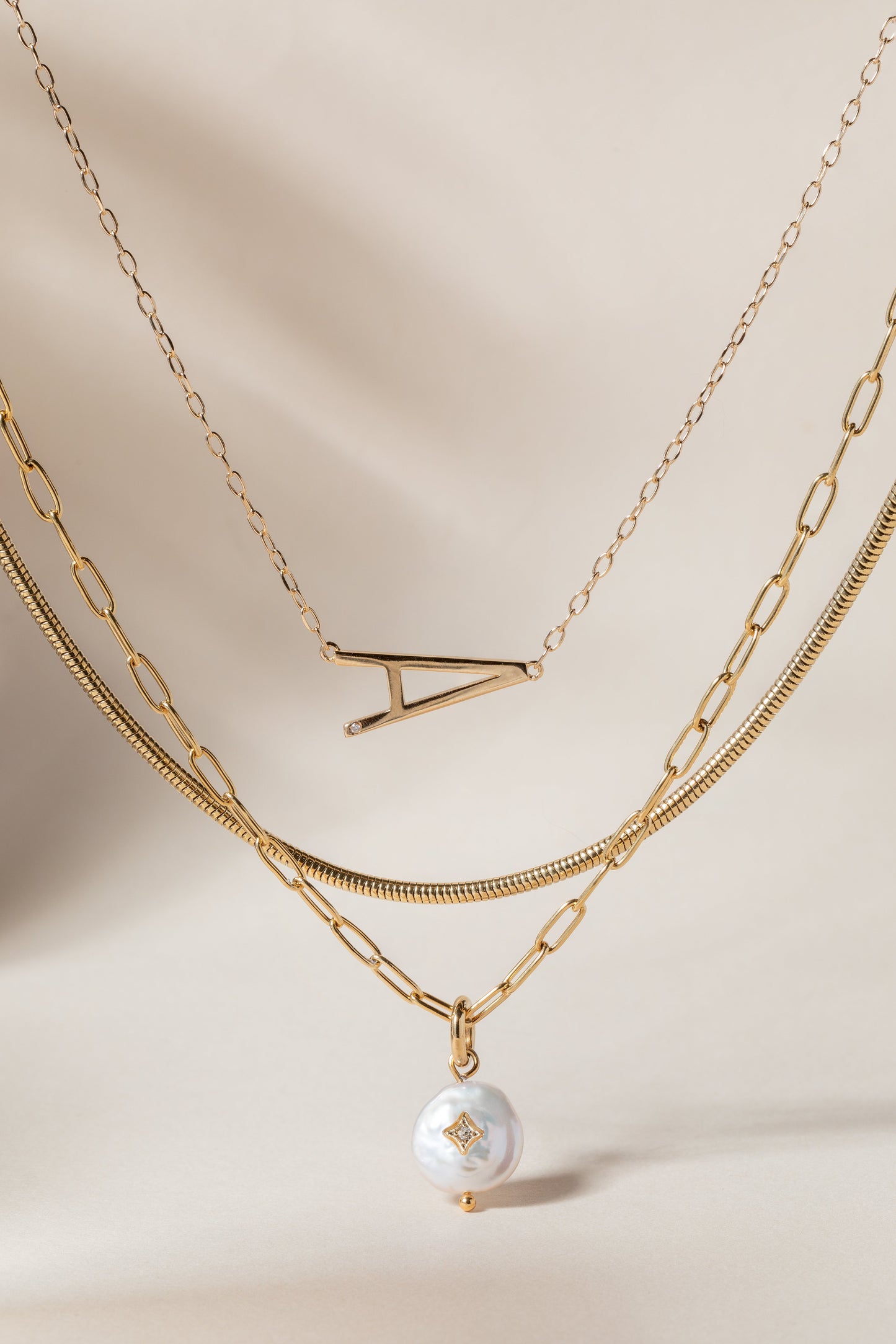 Initial A Precious Elongated Necklace ALEX AND ANI