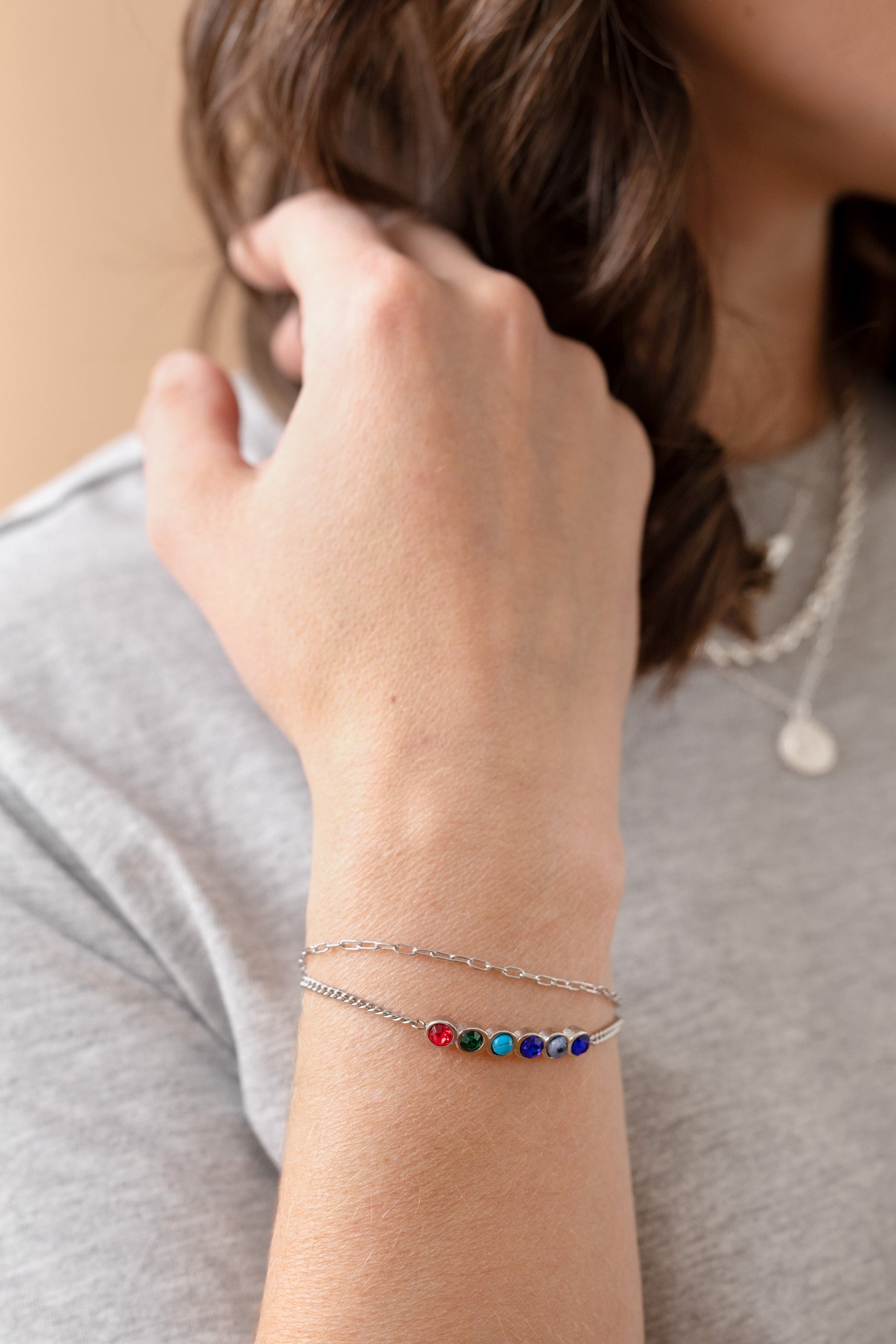 Sister Hidden Message Acrostic Bolo Bracelet ALEX AND ANI