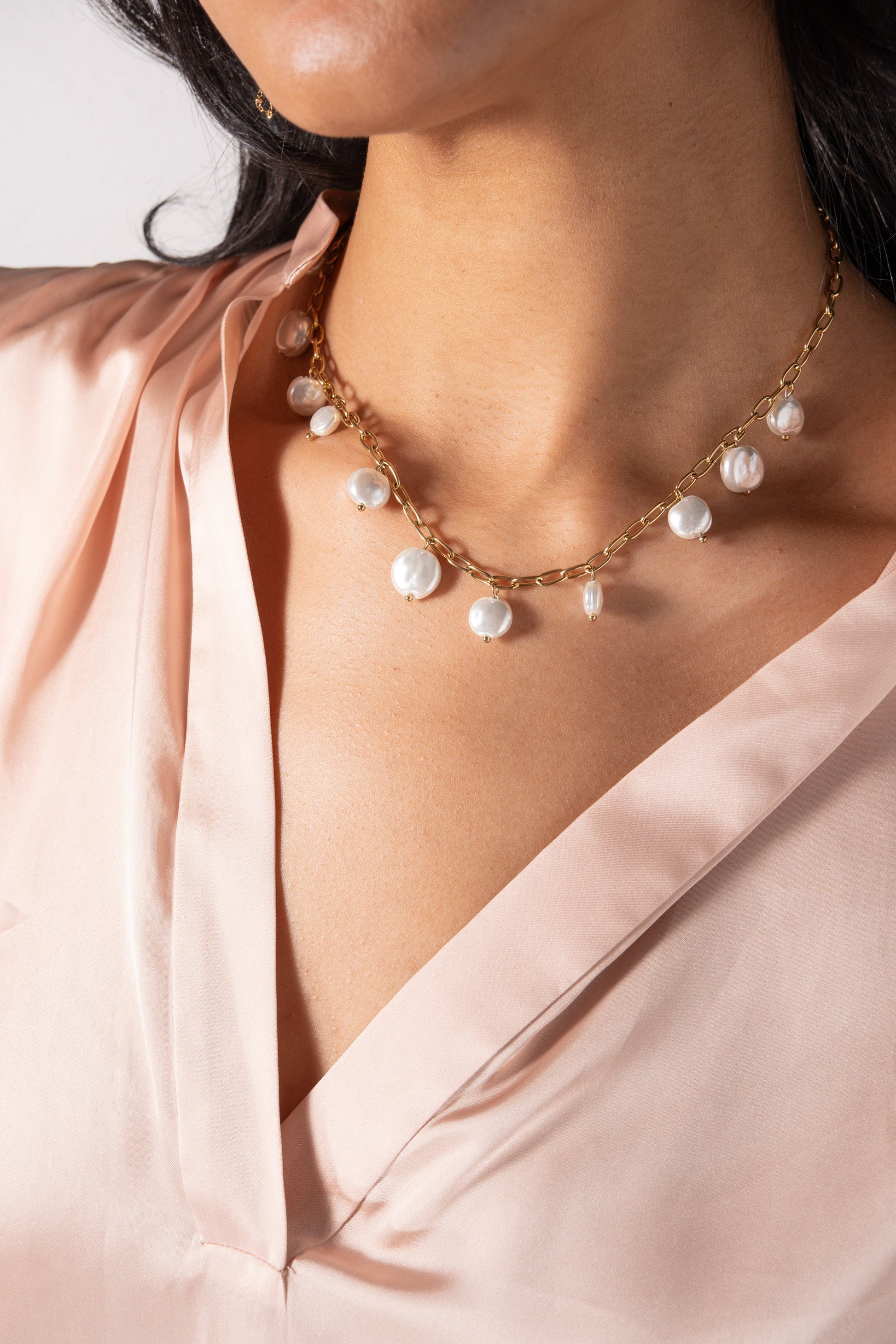 Coin Pearl Shaky Necklace ALEX AND ANI