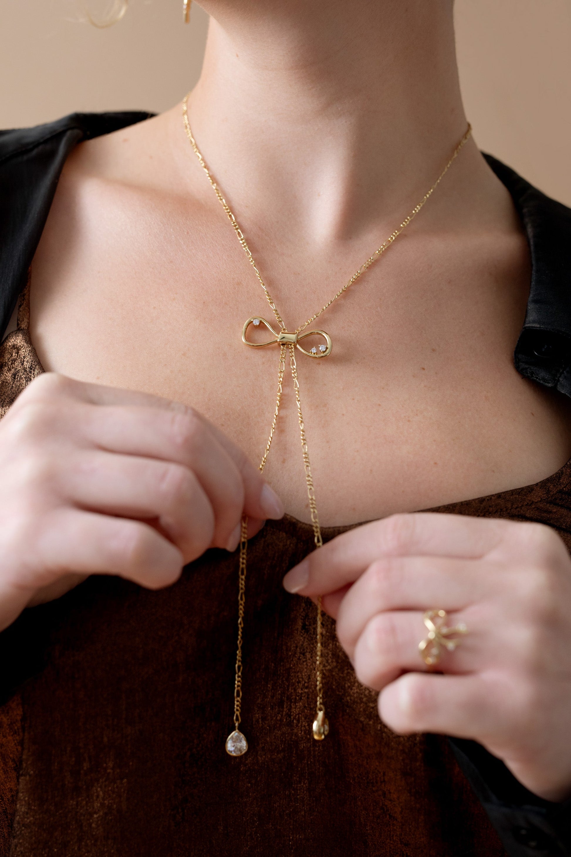 Coquette Bow Necklace ALEX AND ANI