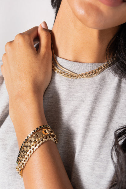Crystal Pave Curb Chain Bracelet ALEX AND ANI