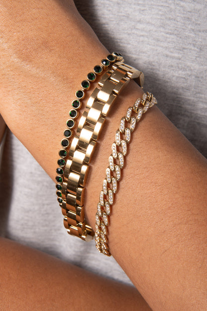 Crystal Pave Curb Chain Bracelet ALEX AND ANI