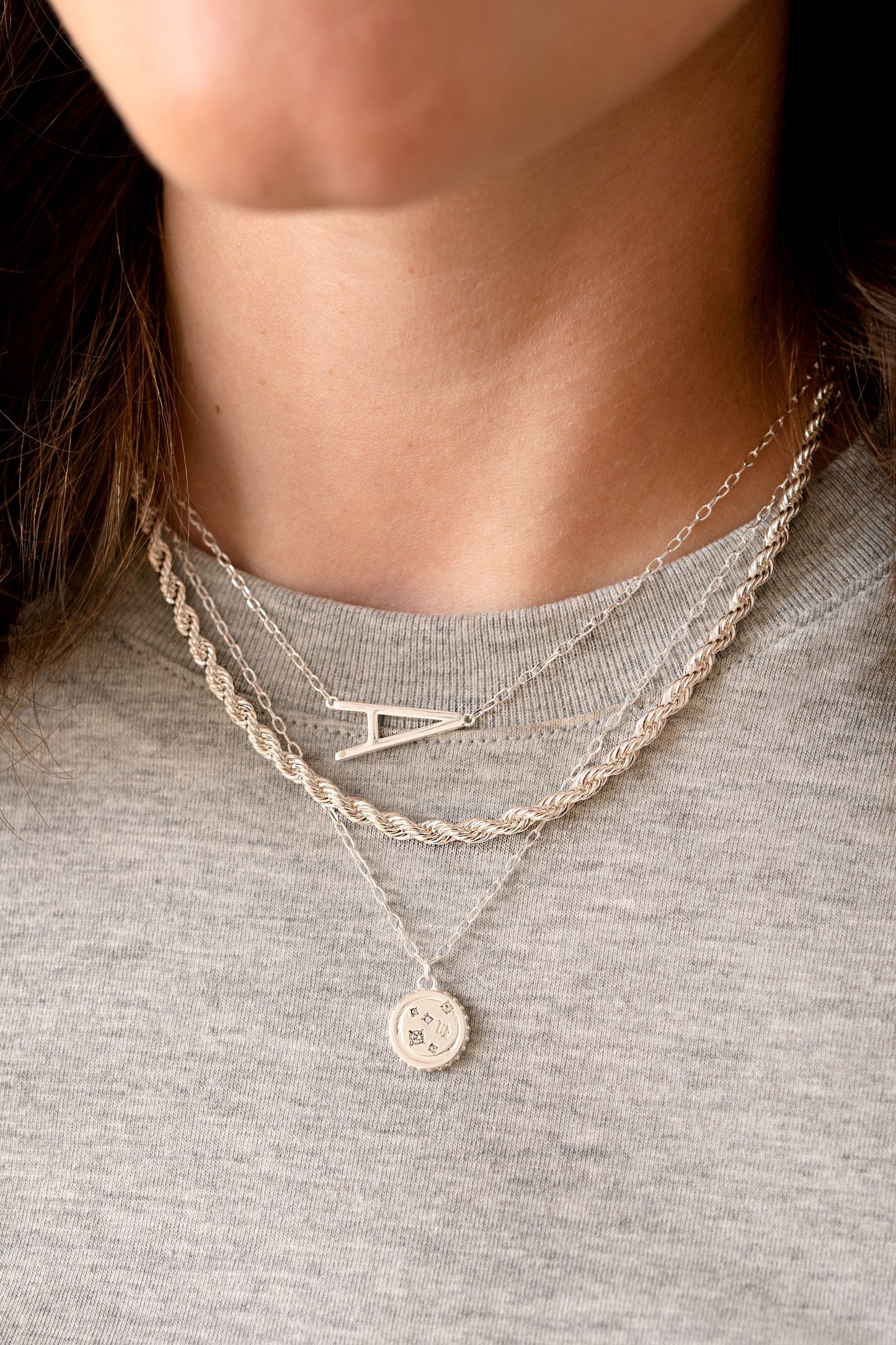 Initial A Precious Elongated Necklace ALEX AND ANI