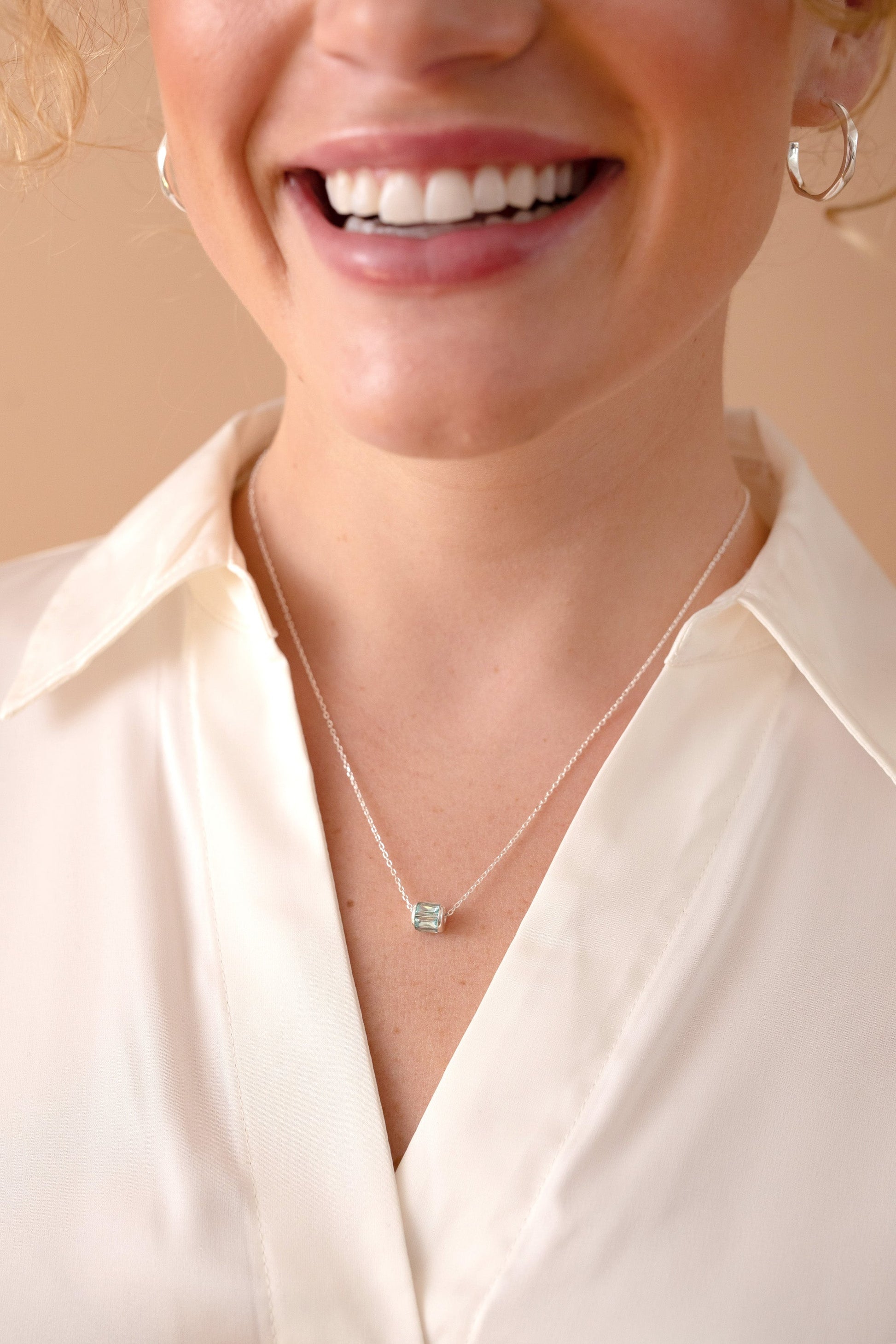 March Birthstone Precious Pendant Necklace ALEX AND ANI