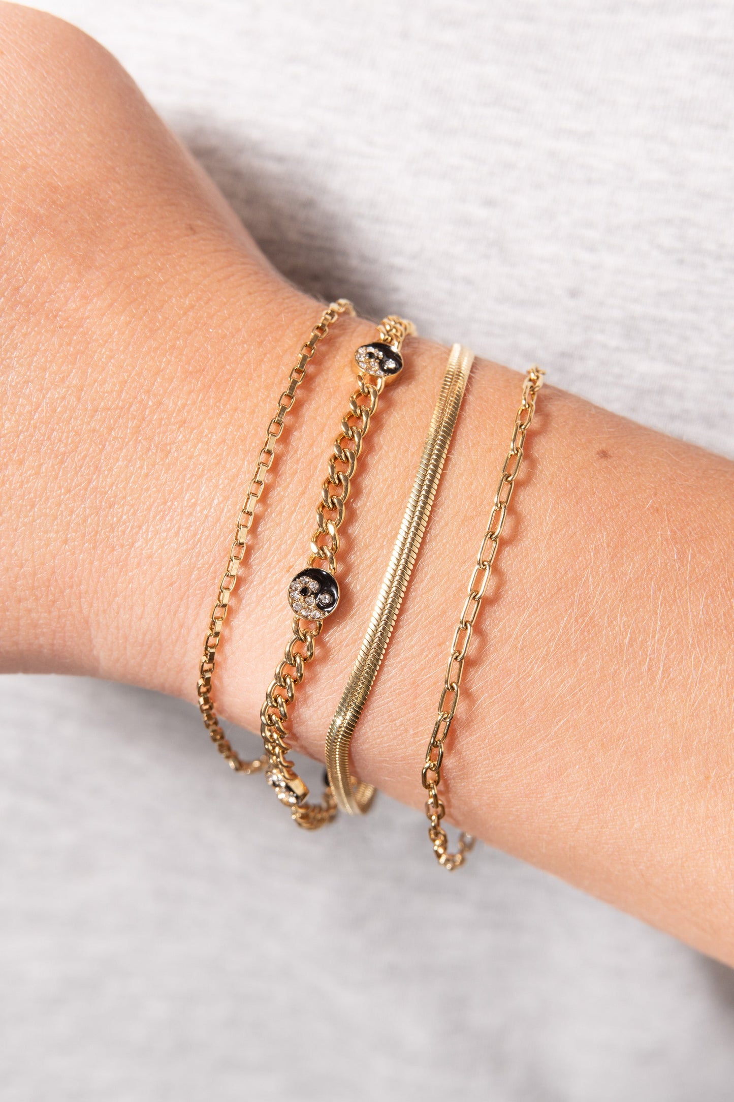 Yin Yang Curb Chain Bracelet ALEX AND ANI