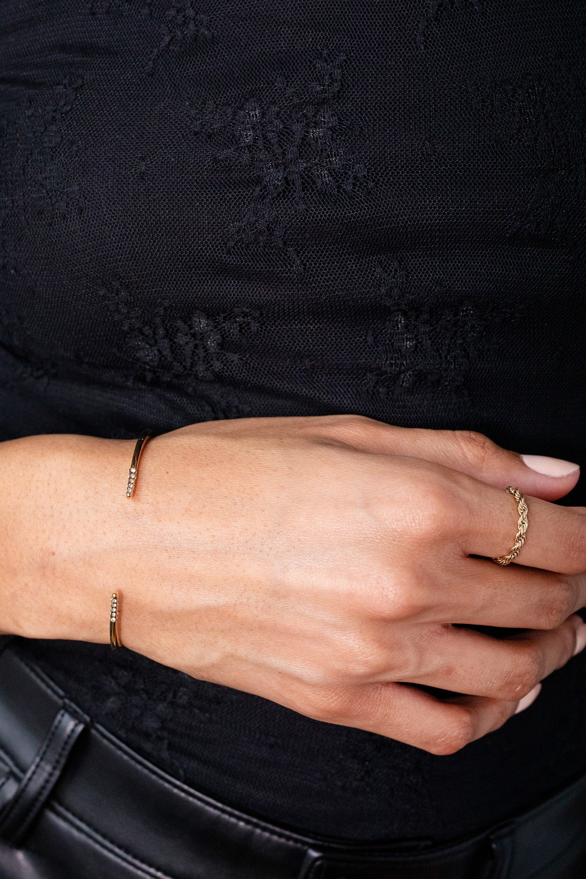 Frozen French Rope Ring ALEX AND ANI