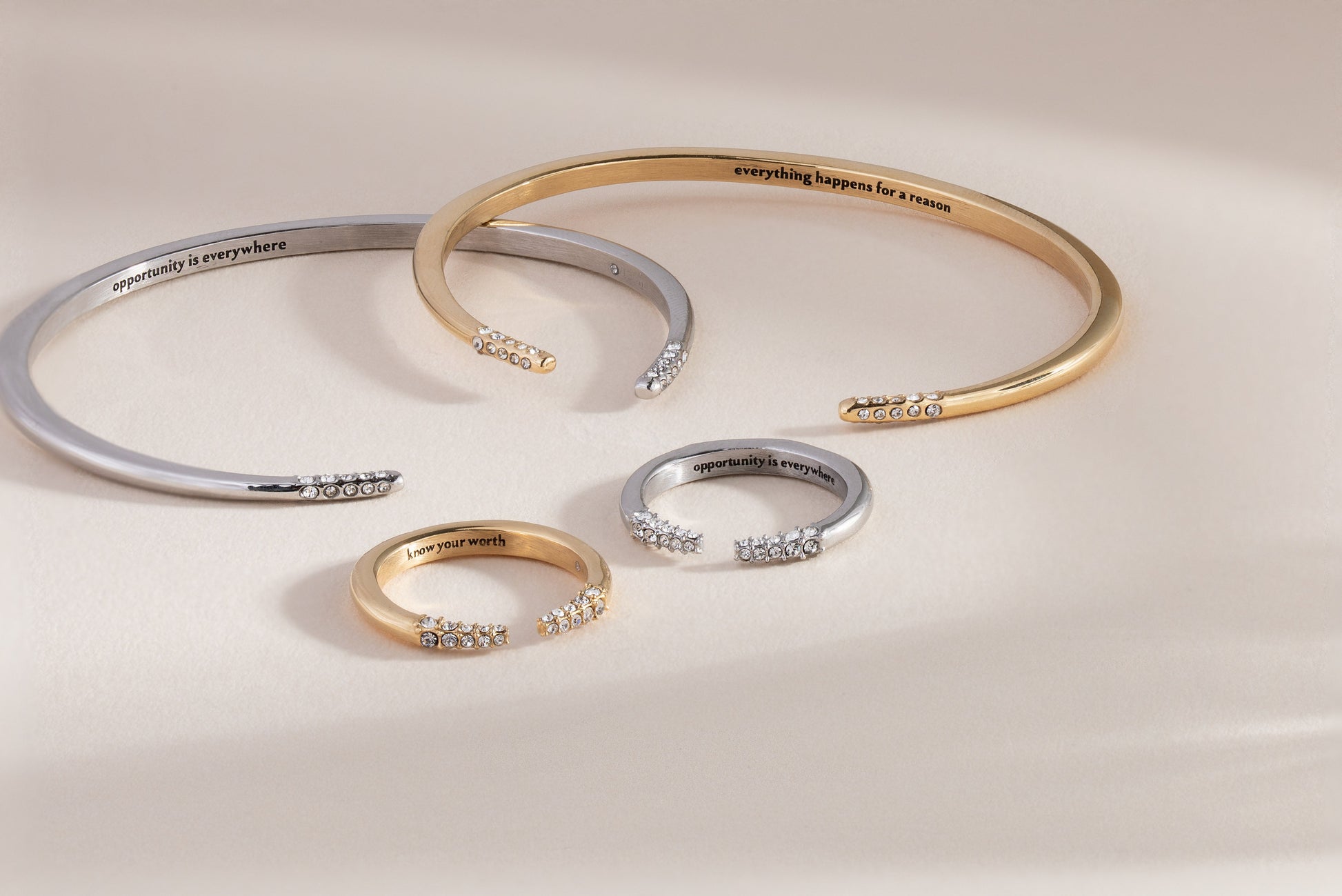 “Opportunity is Everywhere” Open Tusk Ring ALEX AND ANI