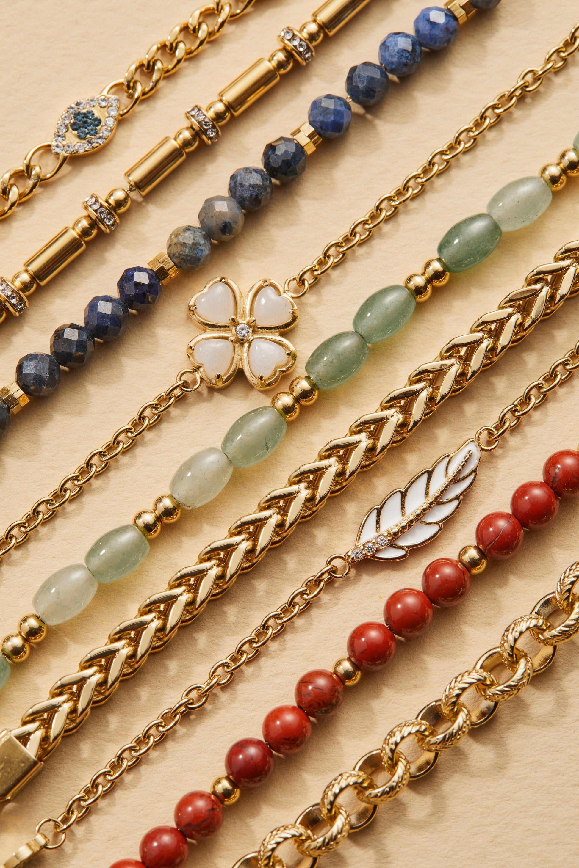 Four-Leaf Clover Stranded™ Bracelet Set ALEX AND ANI