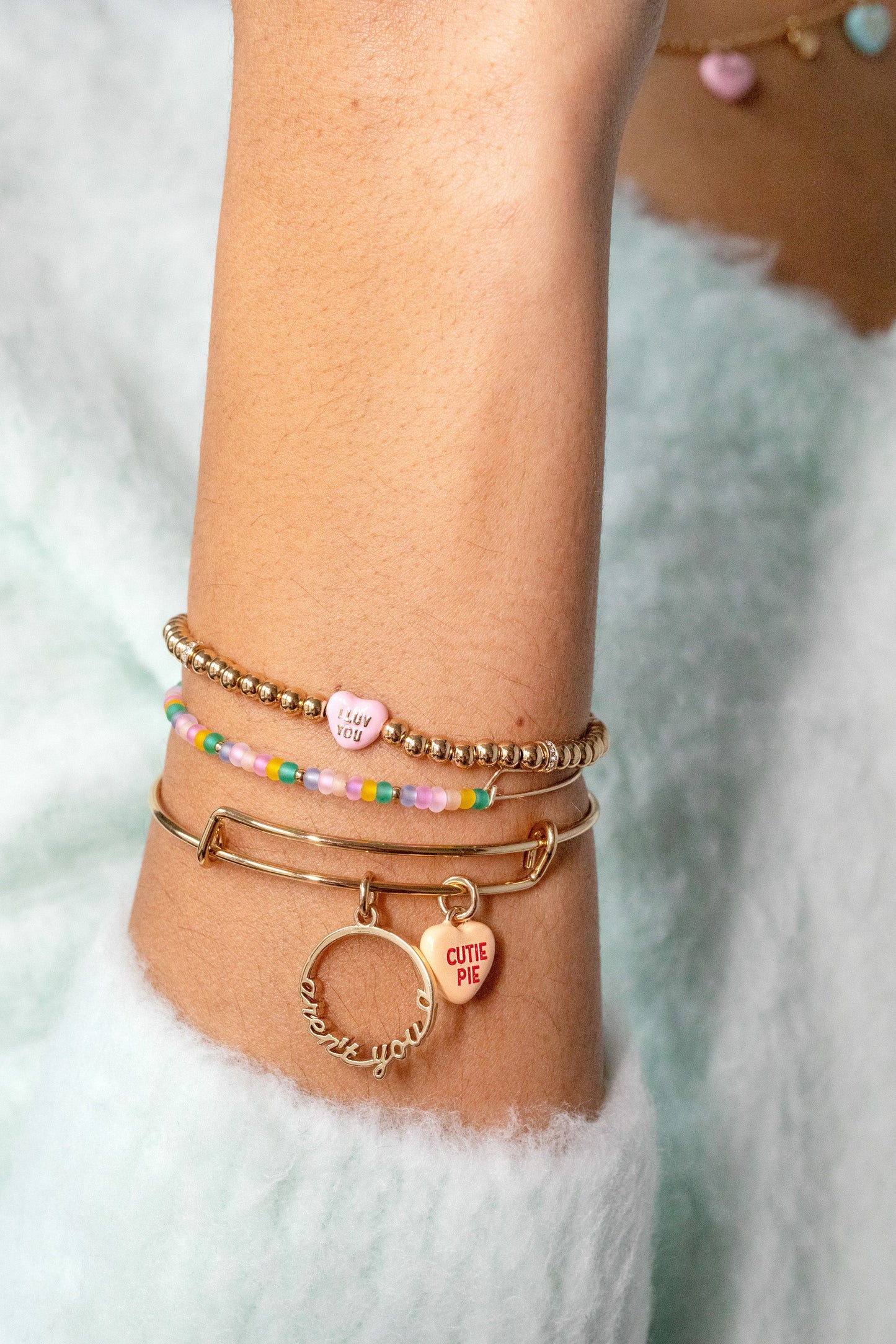 Sweethearts® 'I Luv You' Stretch Bracelet ALEX AND ANI