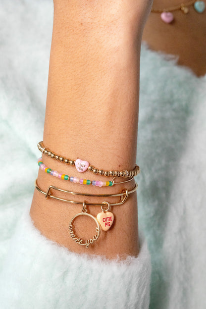 Sweethearts® 'I Luv You' Stretch Bracelet ALEX AND ANI