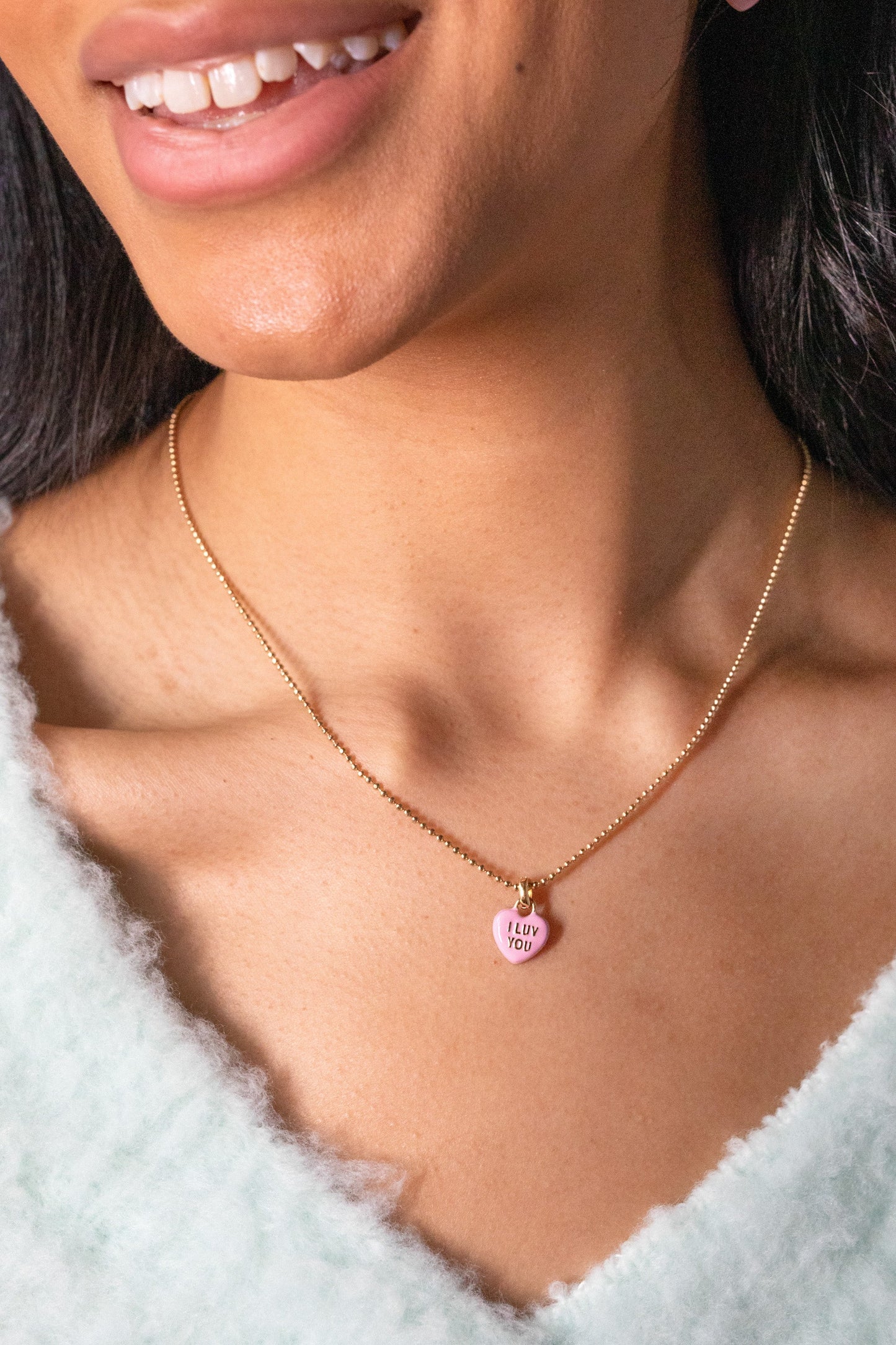 Sweethearts® 'I Luv You' Charm Necklace ALEX AND ANI
