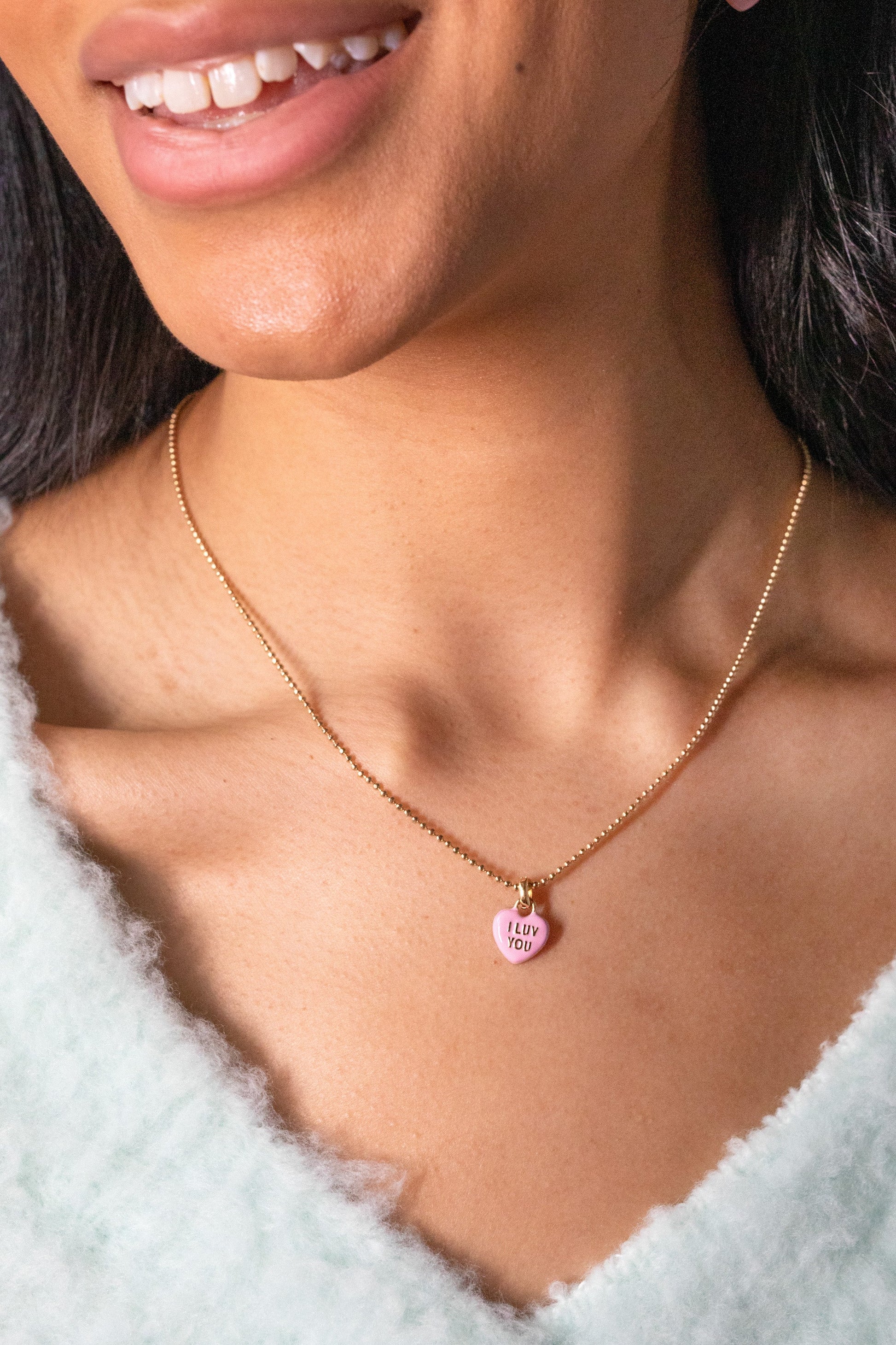 Sweethearts® 'I Luv You' Charm Necklace ALEX AND ANI