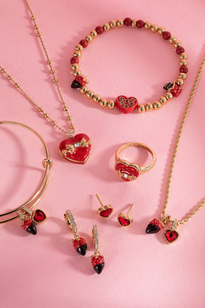 Chocolate-Covered Strawberry Duo Charm Bangle ALEX AND ANI