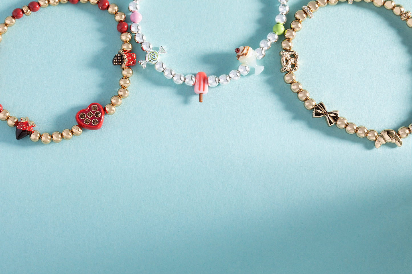 'Carbs are My Love Language' Beaded Stretch Bracelet ALEX AND ANI