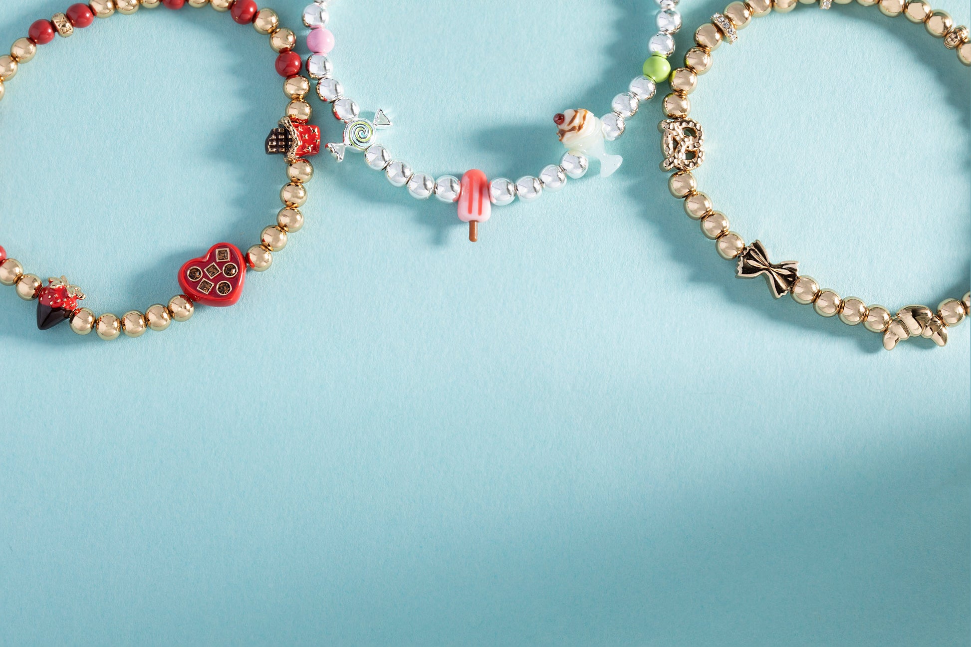 'Carbs are My Love Language' Beaded Stretch Bracelet ALEX AND ANI