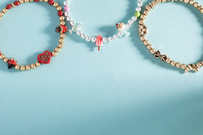 'Carbs are My Love Language' Beaded Stretch Bracelet ALEX AND ANI